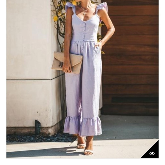 Red Dress Boutique Striped Jumpsuit boho - Picture 2 of 12